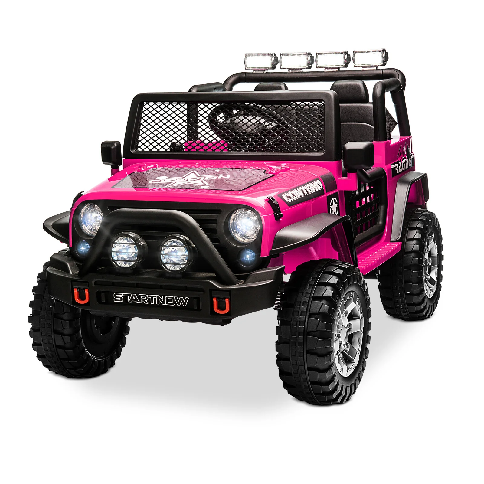 12V 2-Seater Kids Electric Ride-On Jeep Car with USB, Bluetooth, and Remote Control - Image 11