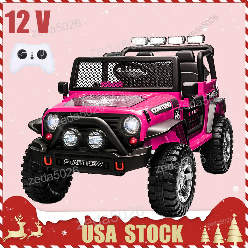 12V 2-Seater Kids Electric Ride-On Jeep Car with USB, Bluetooth, and Remote Control - Image 12