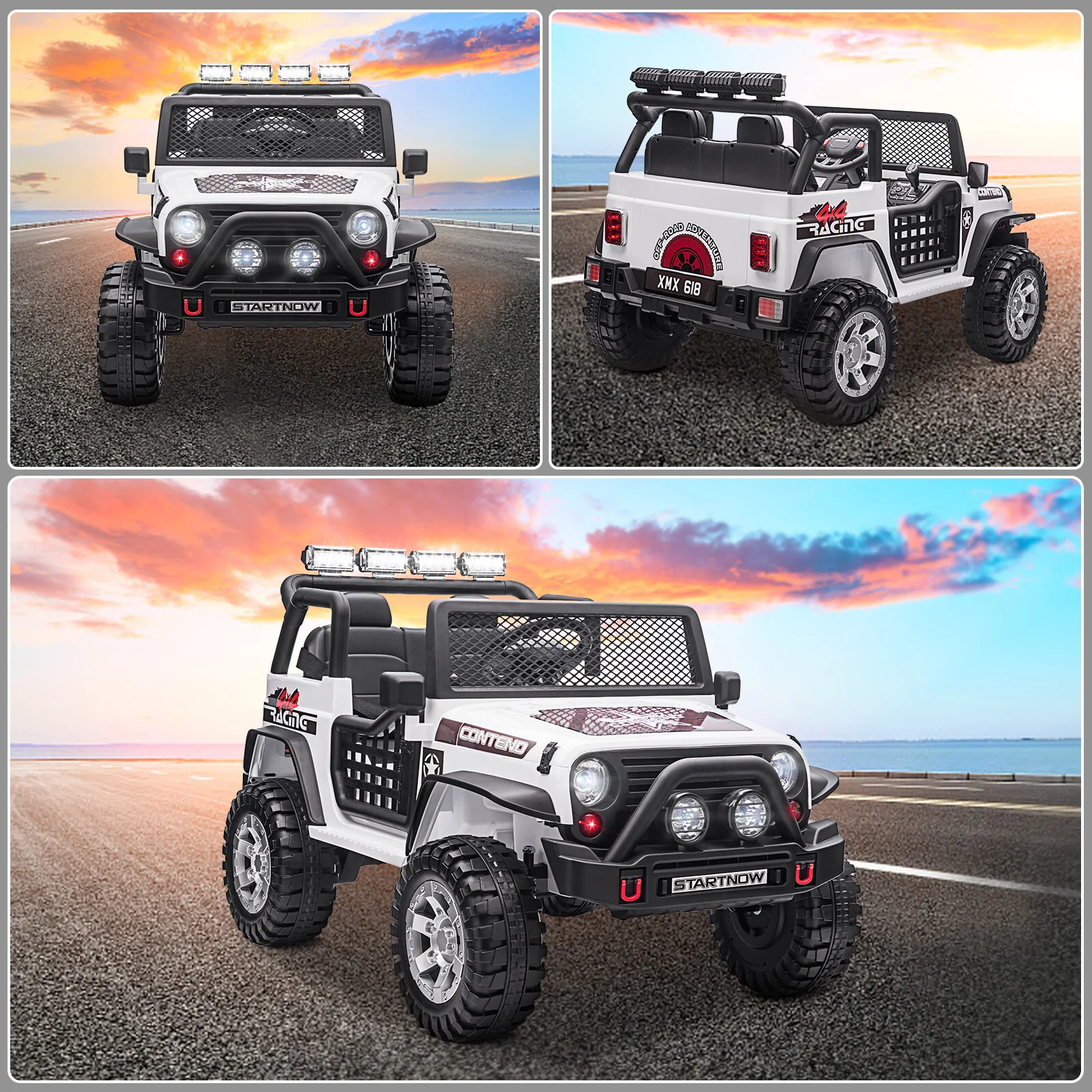 12V Kids Electric Ride-On Jeep Car 2-Seater with Remote Control - Image 4
