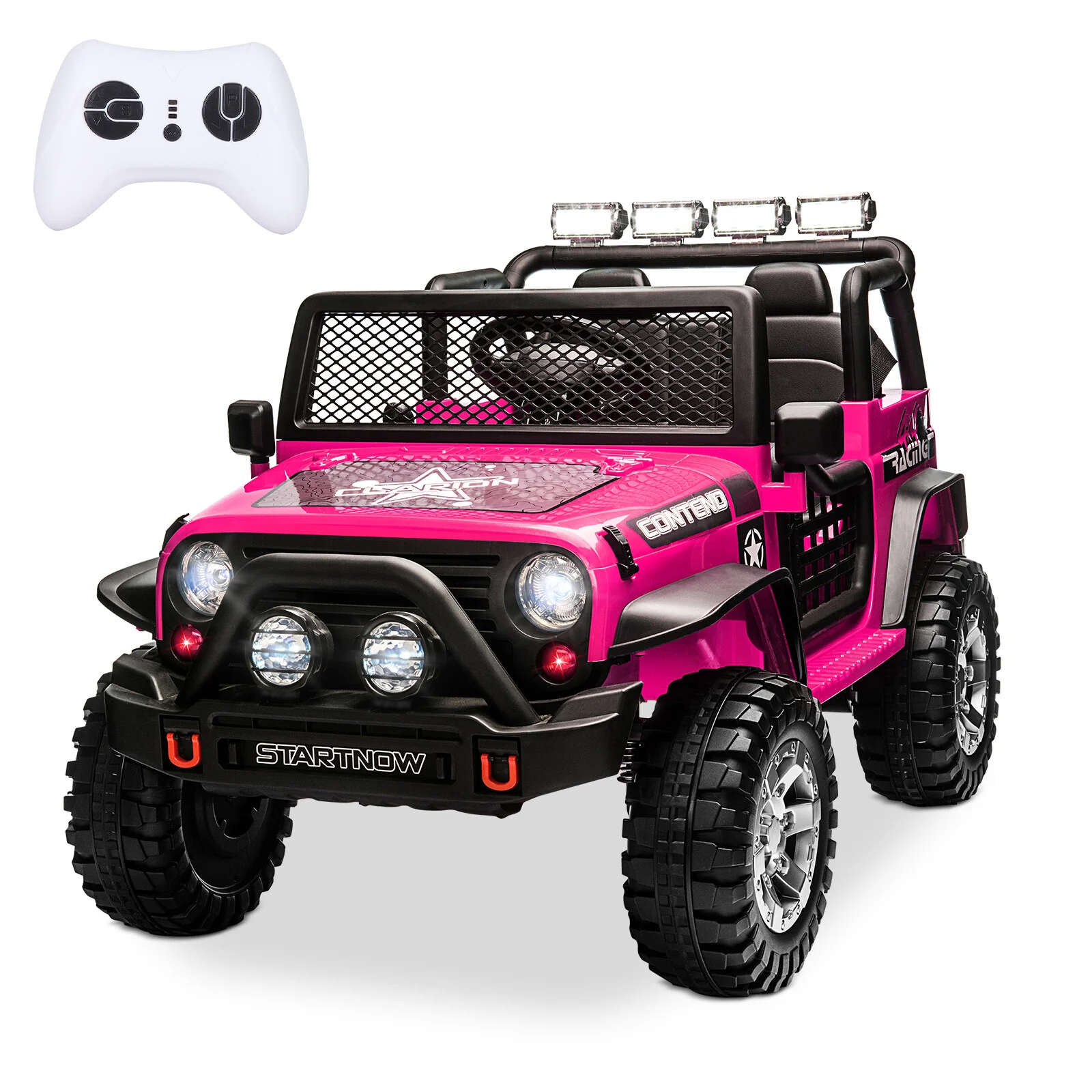 12V Electric 2-Seater Kids Ride-On Jeep Truck with Remote Control Toy Vehicle - Image 15
