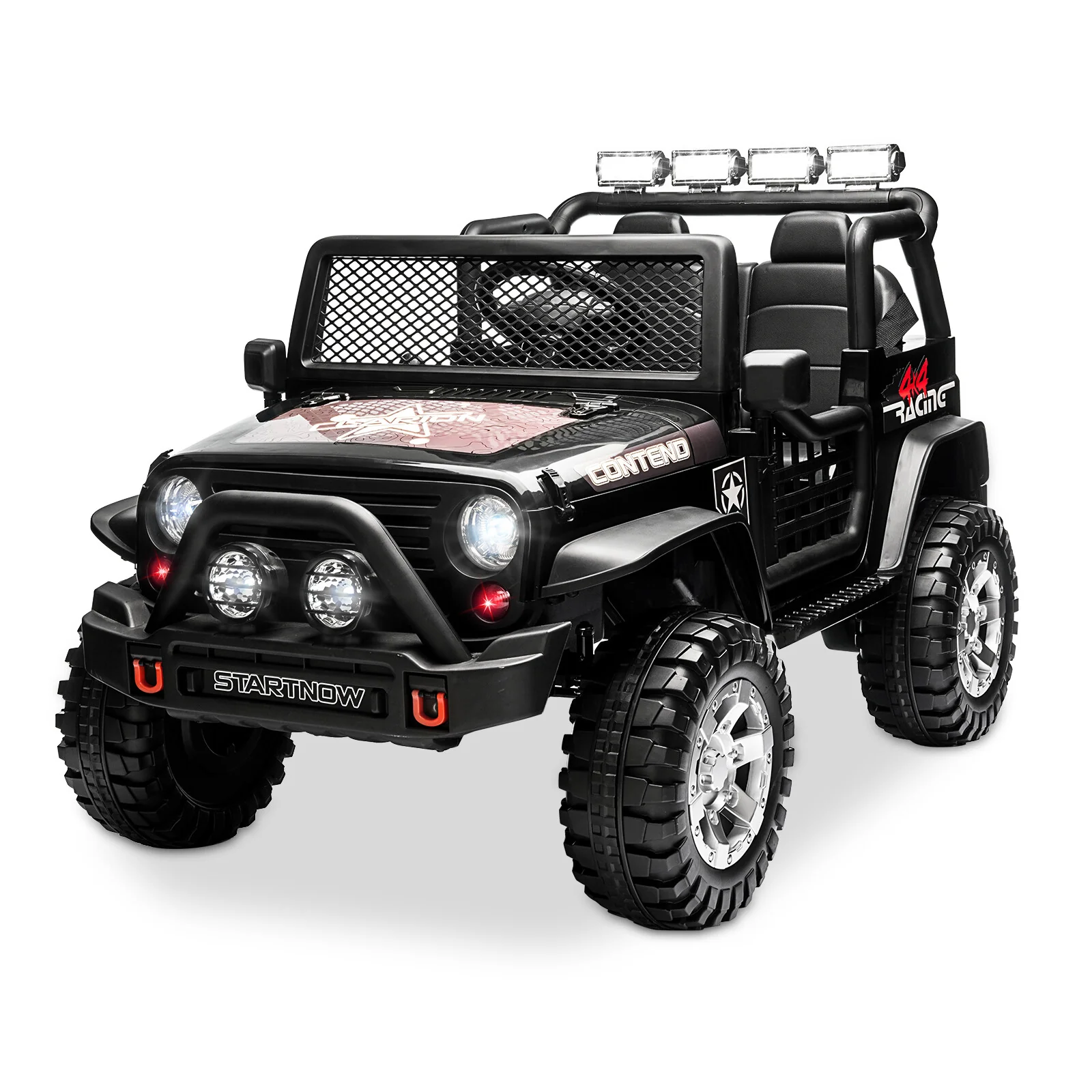 12V Electric 2-Seater Kids Ride-On Jeep Truck with Remote Control Toy Vehicle - Image 16