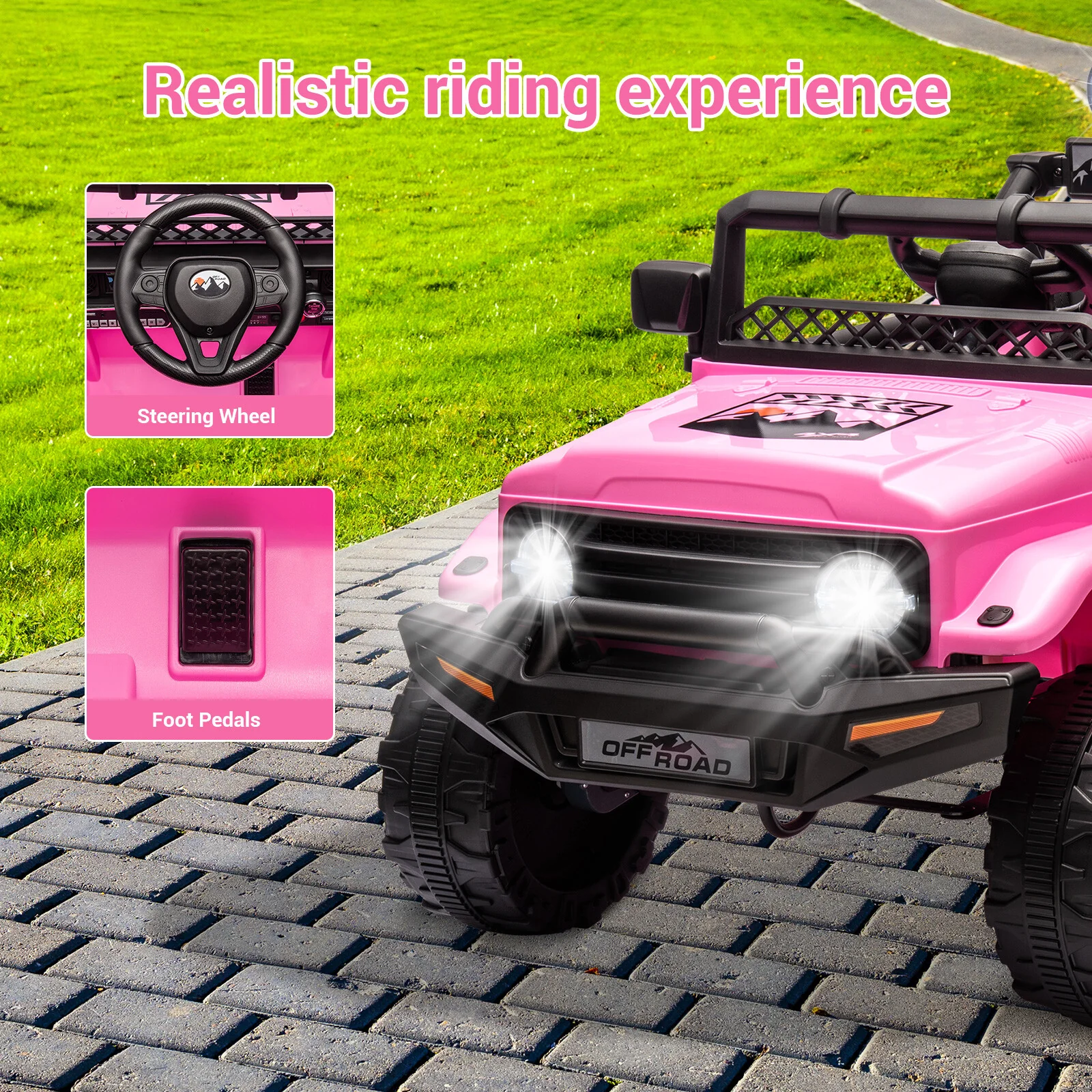 12V Electric Kids Ride-On Jeep Truck with Remote Control, Toy Vehicle for Children - Image 9