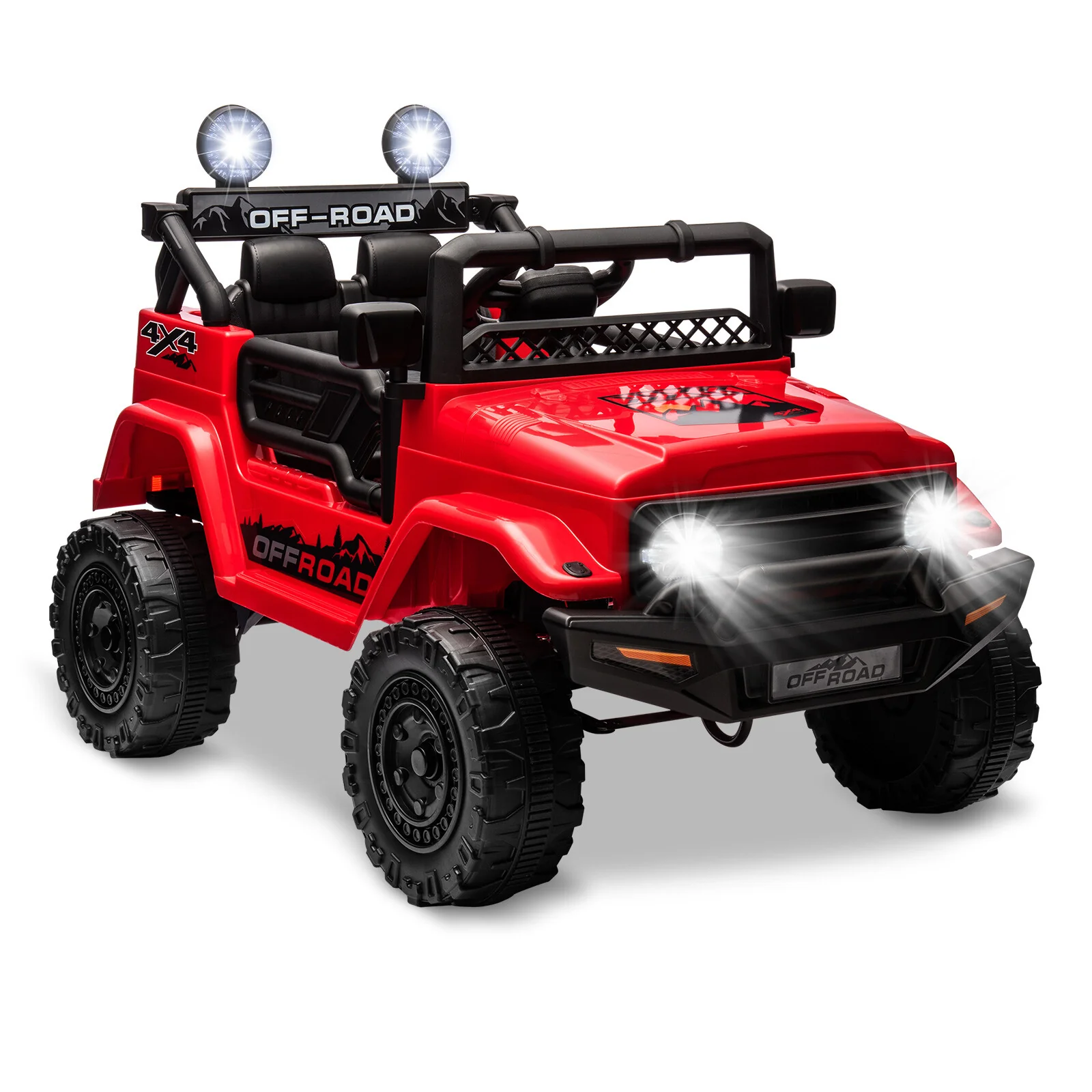12V Electric Ride-On Jeep Truck for Kids with Remote Control, Toy Vehicle