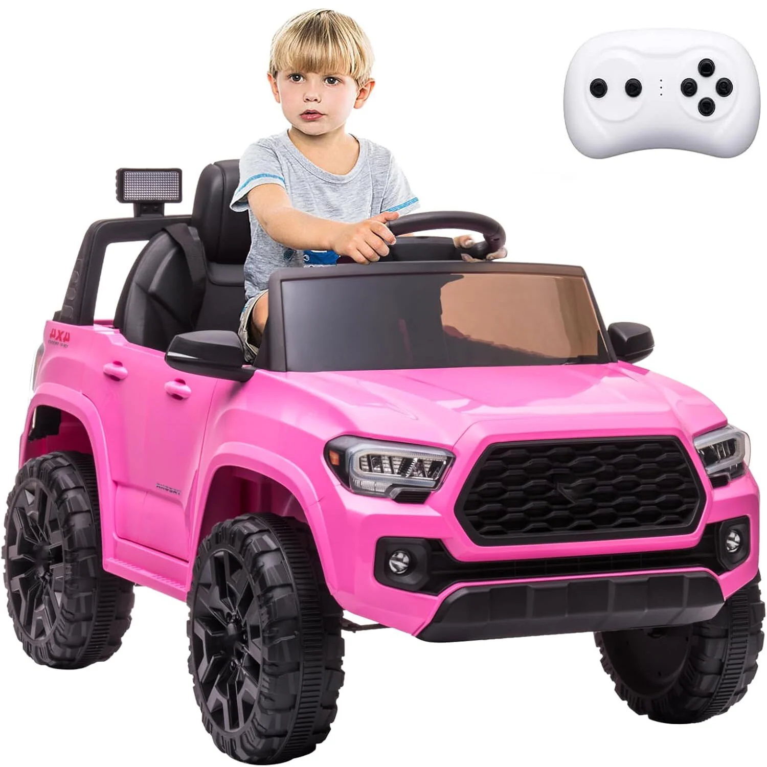 12V Kids Electric Ride-On Car with Remote Control and LED Headlights