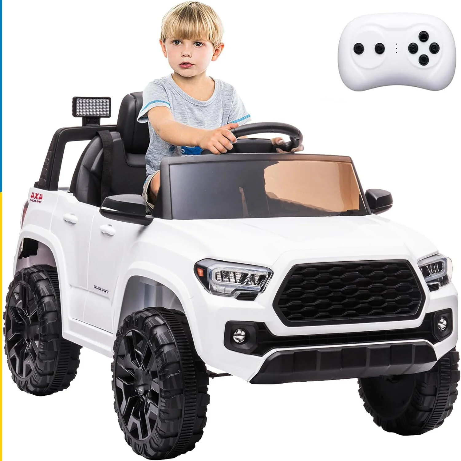 12V Kids Electric Ride-On Car with Remote Control and LED Headlights - Image 14