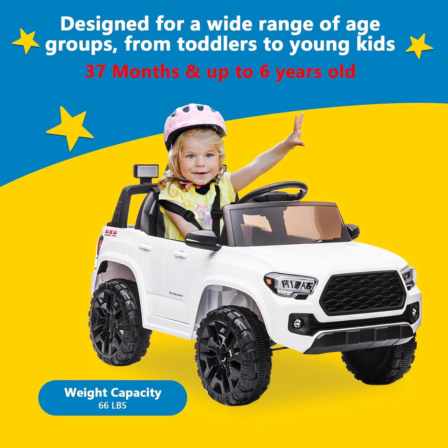 12V Kids Electric Ride-On Car with Remote Control and LED Headlights - Image 17