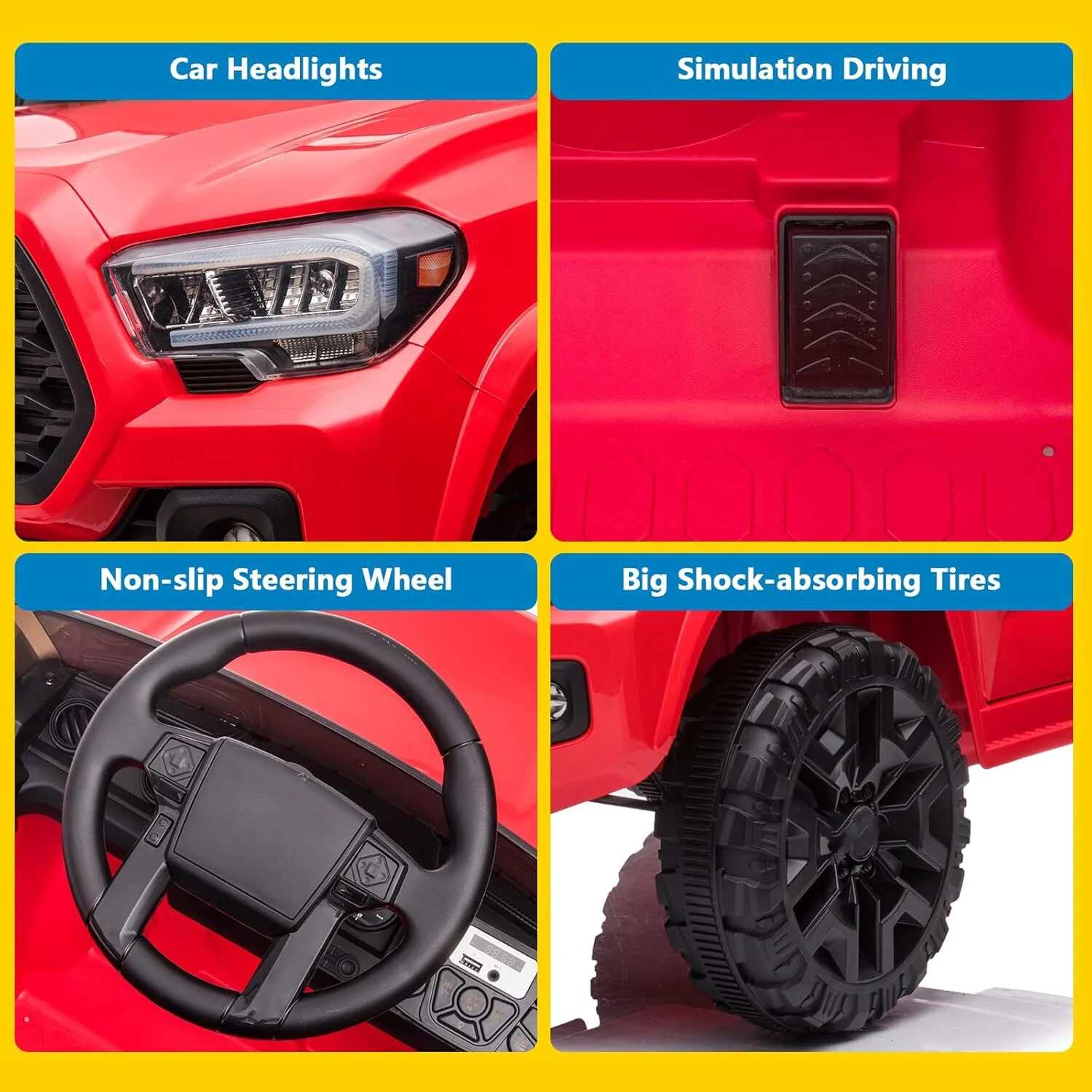 12V Kids Electric Ride-On Car with Remote Control and LED Headlights - Image 21
