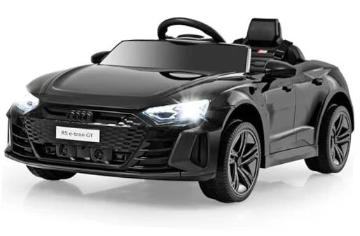 12V Kids Electric Ride-On Car Licensed Audi RS e-tron GT in Black