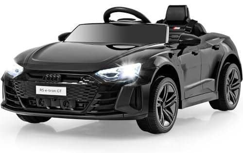 12V Kids Electric Ride-On Car Licensed Audi RS e-tron GT in Black - Image 2