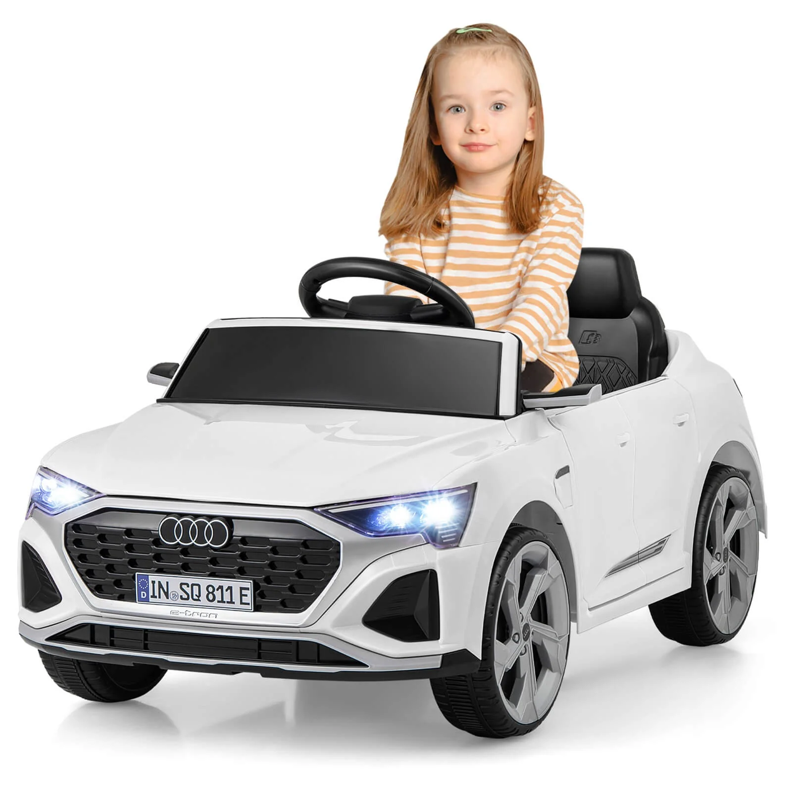 12V Kids Ride-On Electric Car Licensed Audi SQ8 with Remote Control
