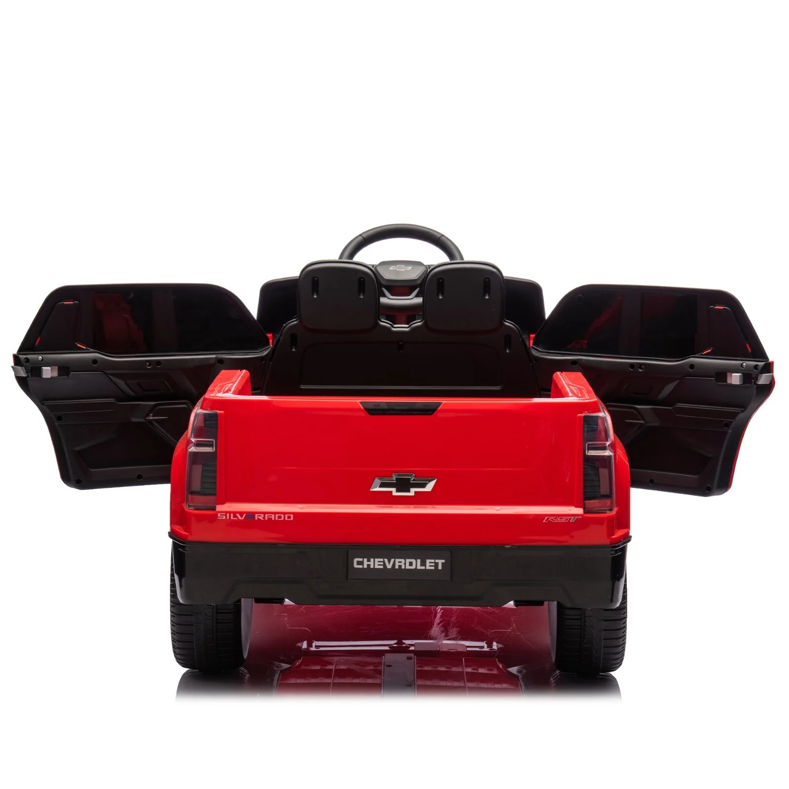 12V Kids Electric Ride-On Truck Toy with Remote Control Licensed Silverado Design - Image 14