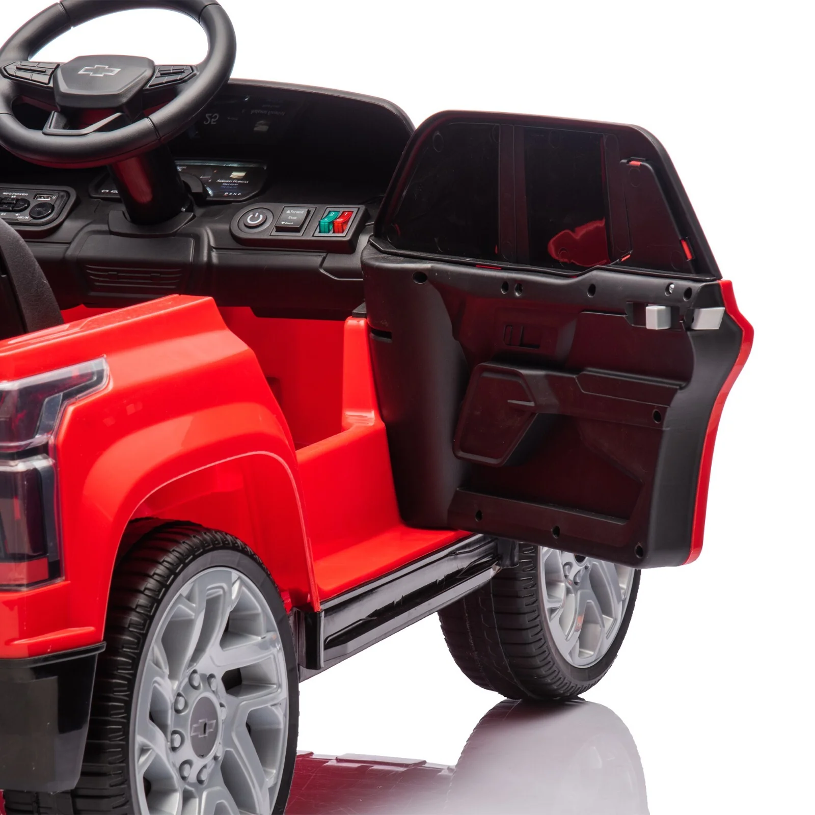 12V Kids Electric Ride-On Truck Toy with Remote Control Licensed Silverado Design - Image 17