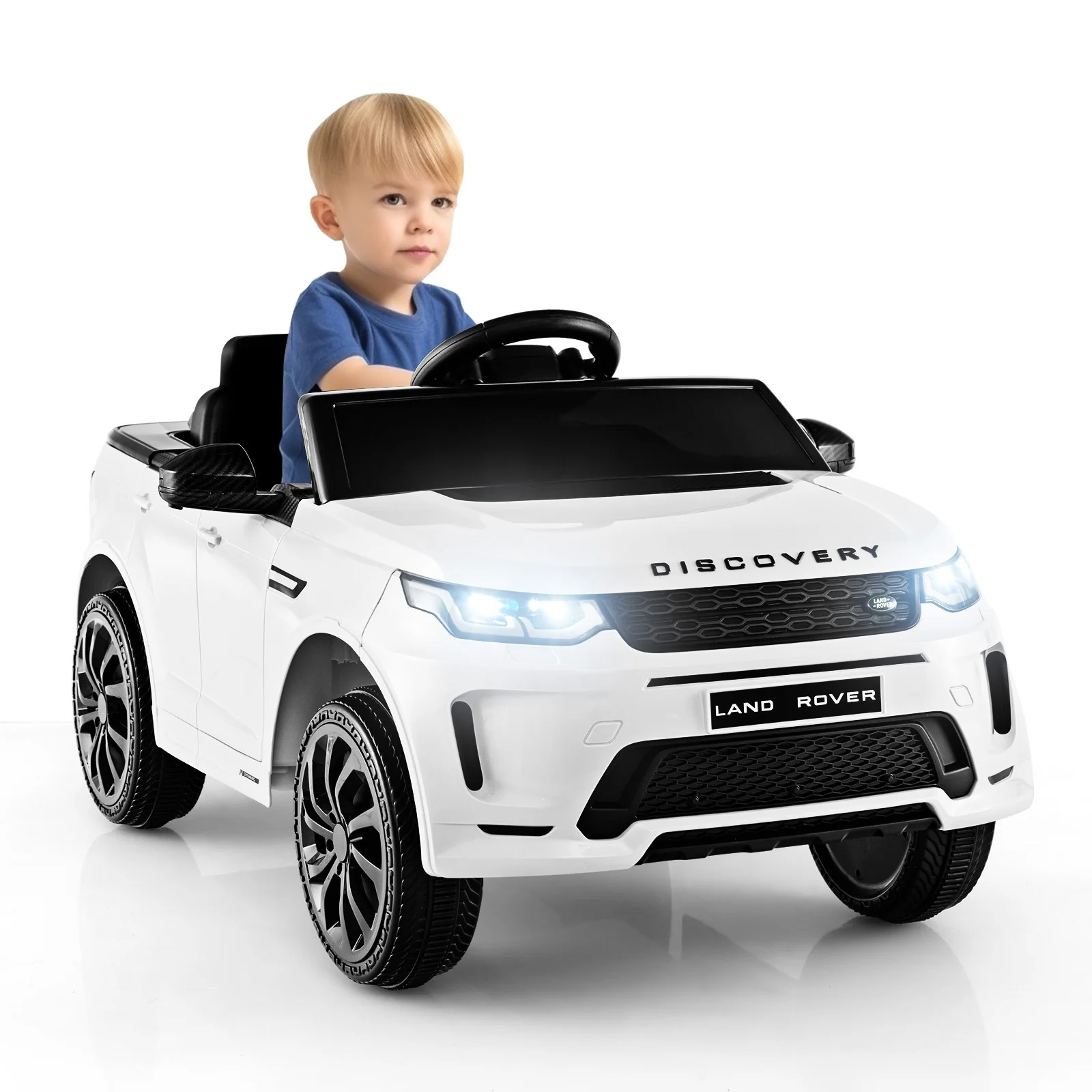 12V Kids Licensed Land Rover Electric Ride-On Car with Remote Control - Image 11