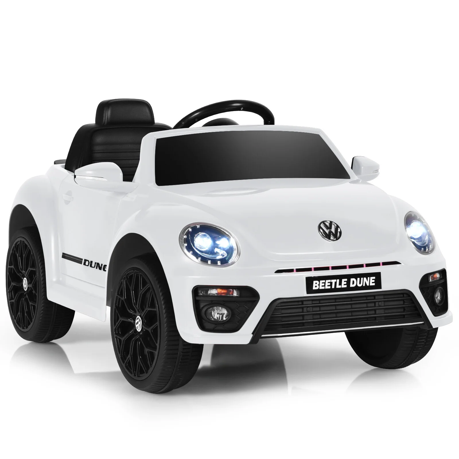 12V Kids Licensed Volkswagen Beetle Ride-On Car with Remote Control and Music