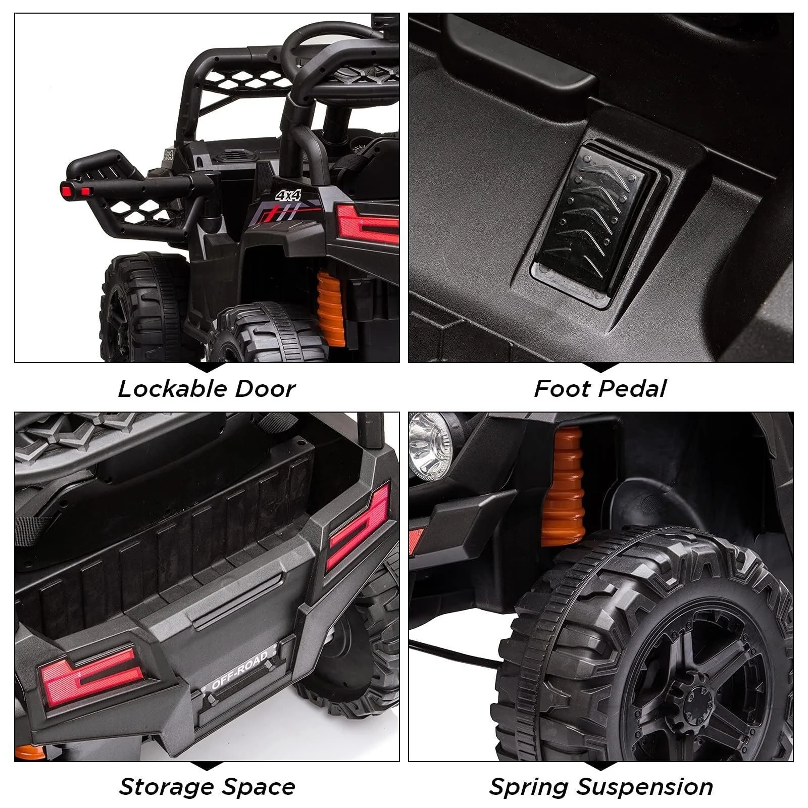 12V Battery-Powered Electric Ride-On Truck for Toddlers and Kids - Image 3