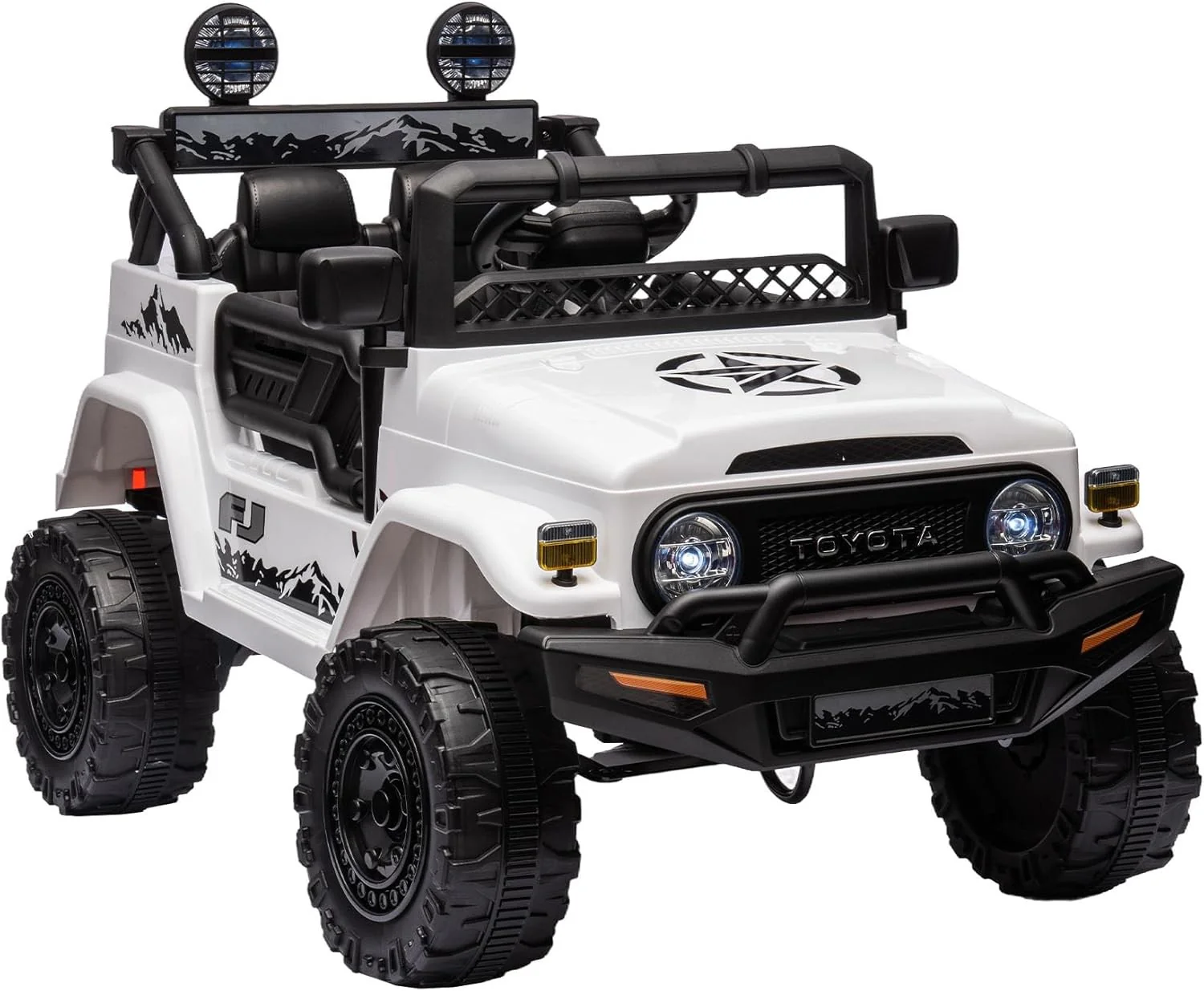 12V Kids Ride-On Car Toyota FJ Cruiser with 2.4G Remote Control and MP3 USB Bluetooth - Image 5