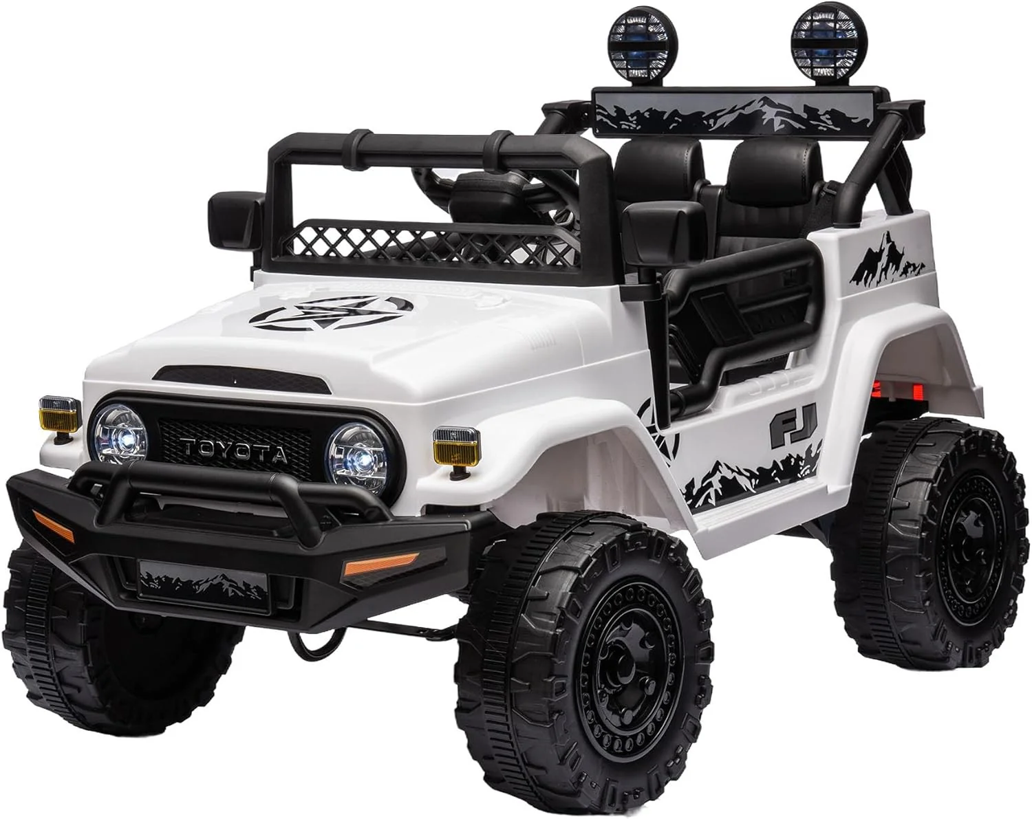 12V Kids Ride-On Car Toyota FJ Cruiser with 2.4G Remote Control and MP3 USB Bluetooth - Image 8