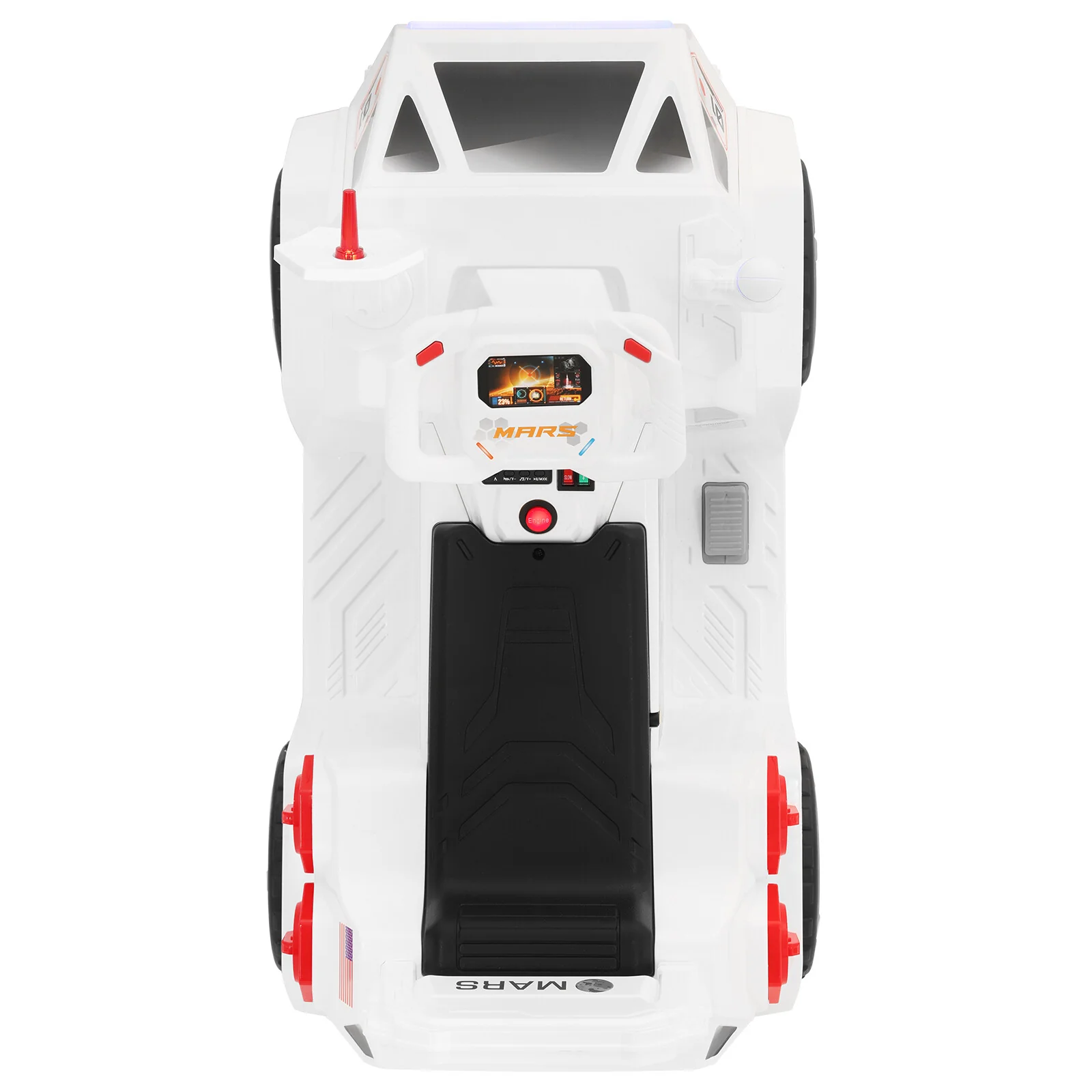 12V Kids Ride-On Mars Rover Car with Remote Control, Radar, Lights, Alarm, Music, and Bluetooth - Image 12
