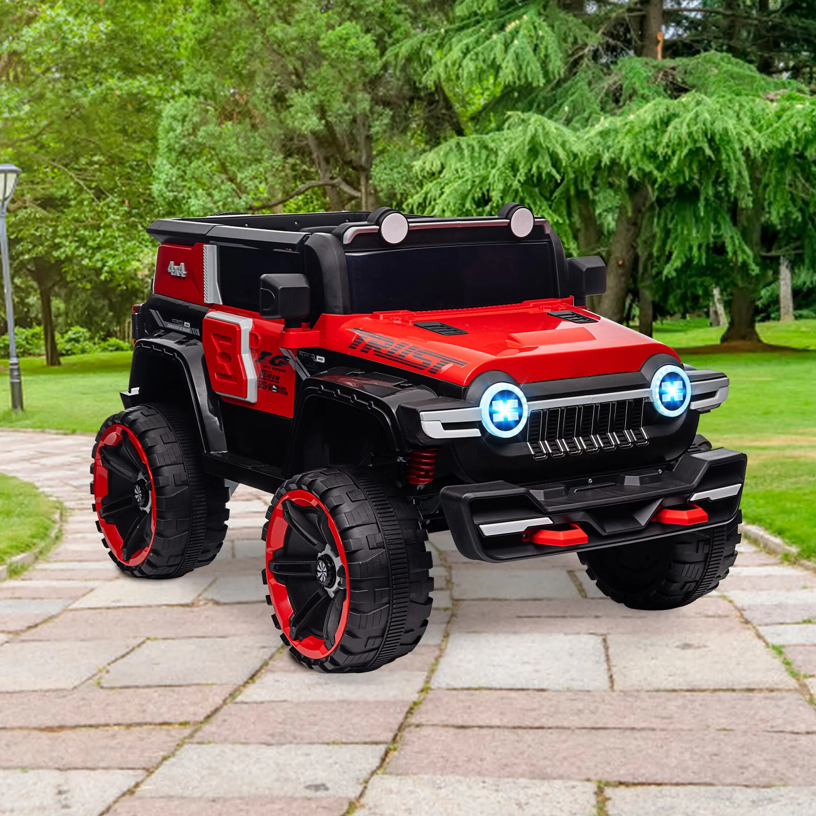 12V 2-Seater Kids Electric Ride-On Truck with 2.4G Remote Control - Image 4