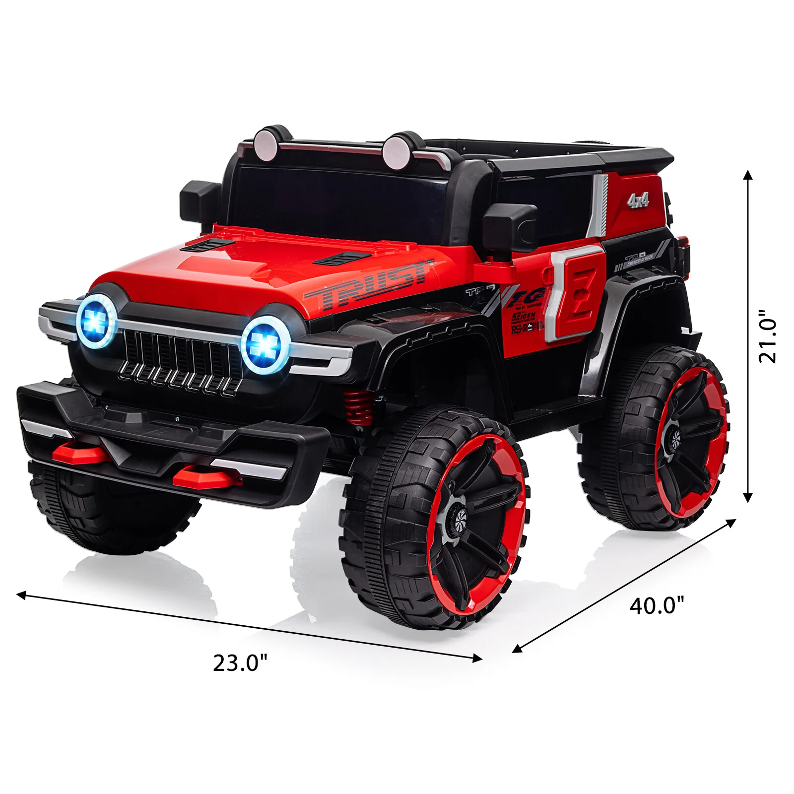 12V 2-Seater Kids Electric Ride-On Truck with 2.4G Remote Control - Image 7