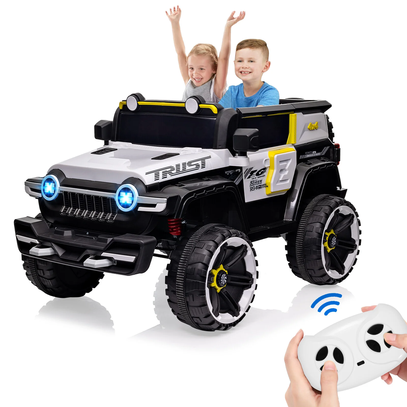 12V 2-Seater Kids Electric Ride-On Truck with 2.4G Remote Control - Image 9