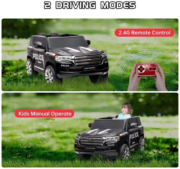 12V Kids Electric Ride-On 2-Seater Car Truck with Remote Control, LED Lights, and Music - Image 4