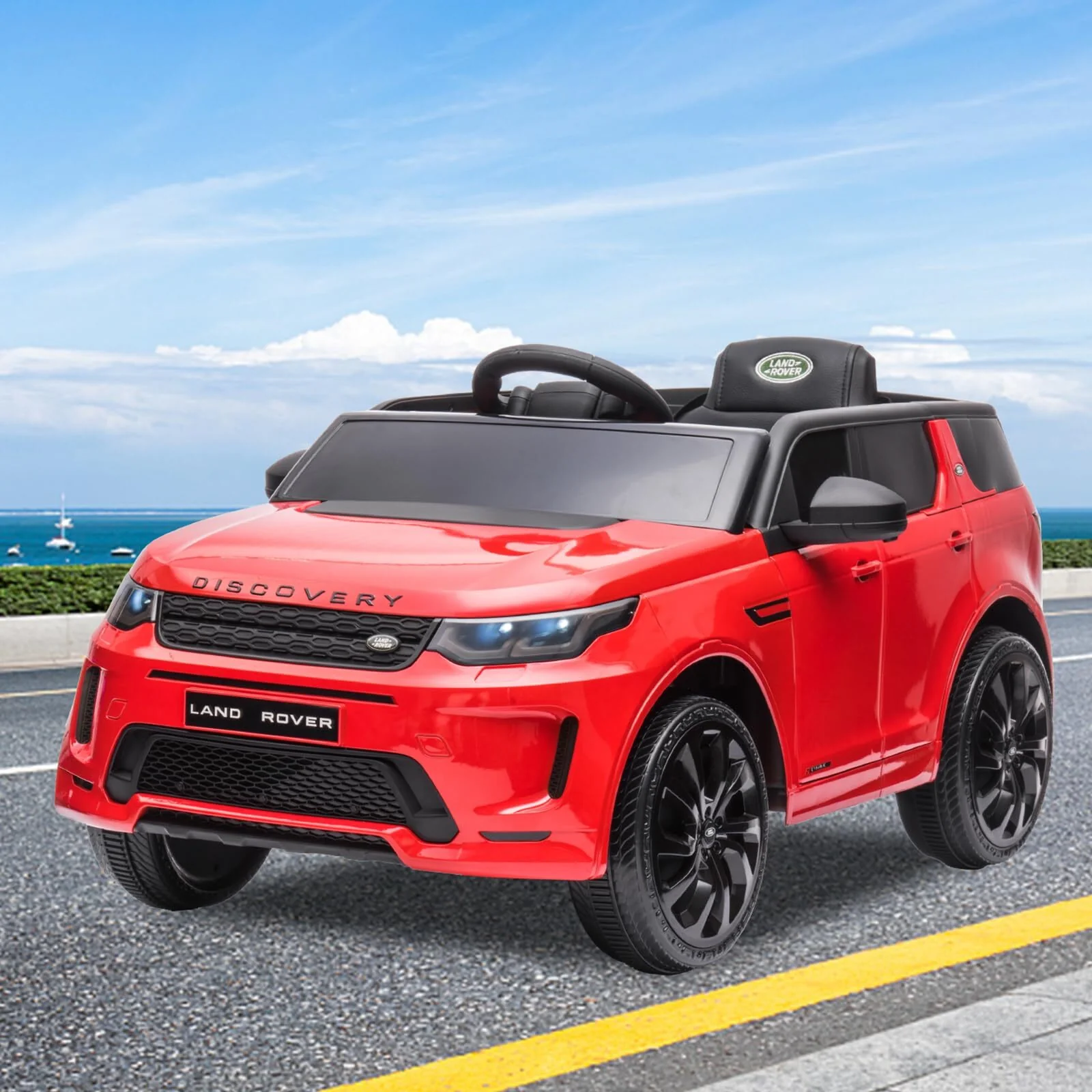 12V Licensed Land Rover Kids Electric Ride-On Truck with MP3 Player and Remote Control - Image 6