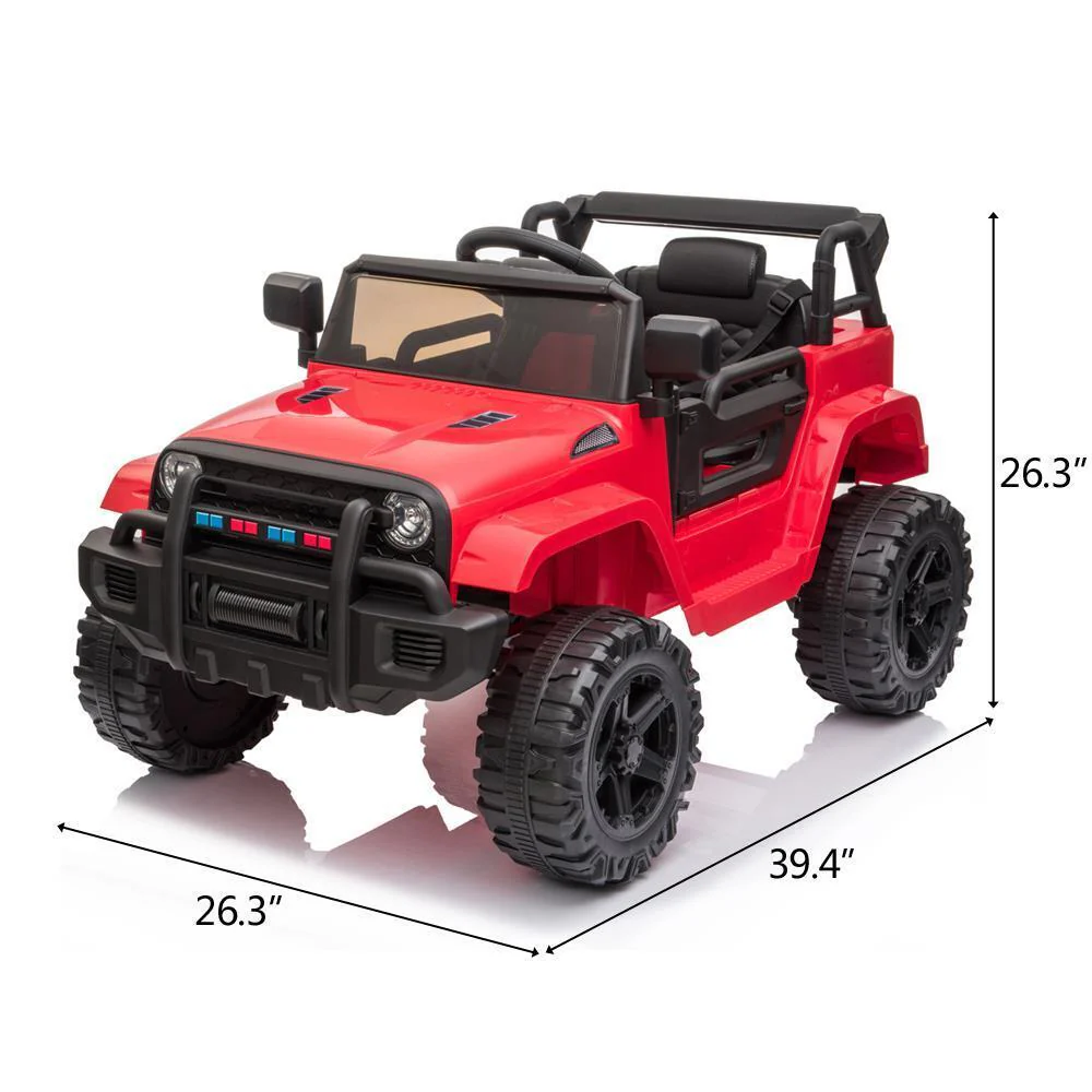 12V Kids Ride On Car Truck Toy with Remote Control, Lights, Music, and Safety Features - Image 5