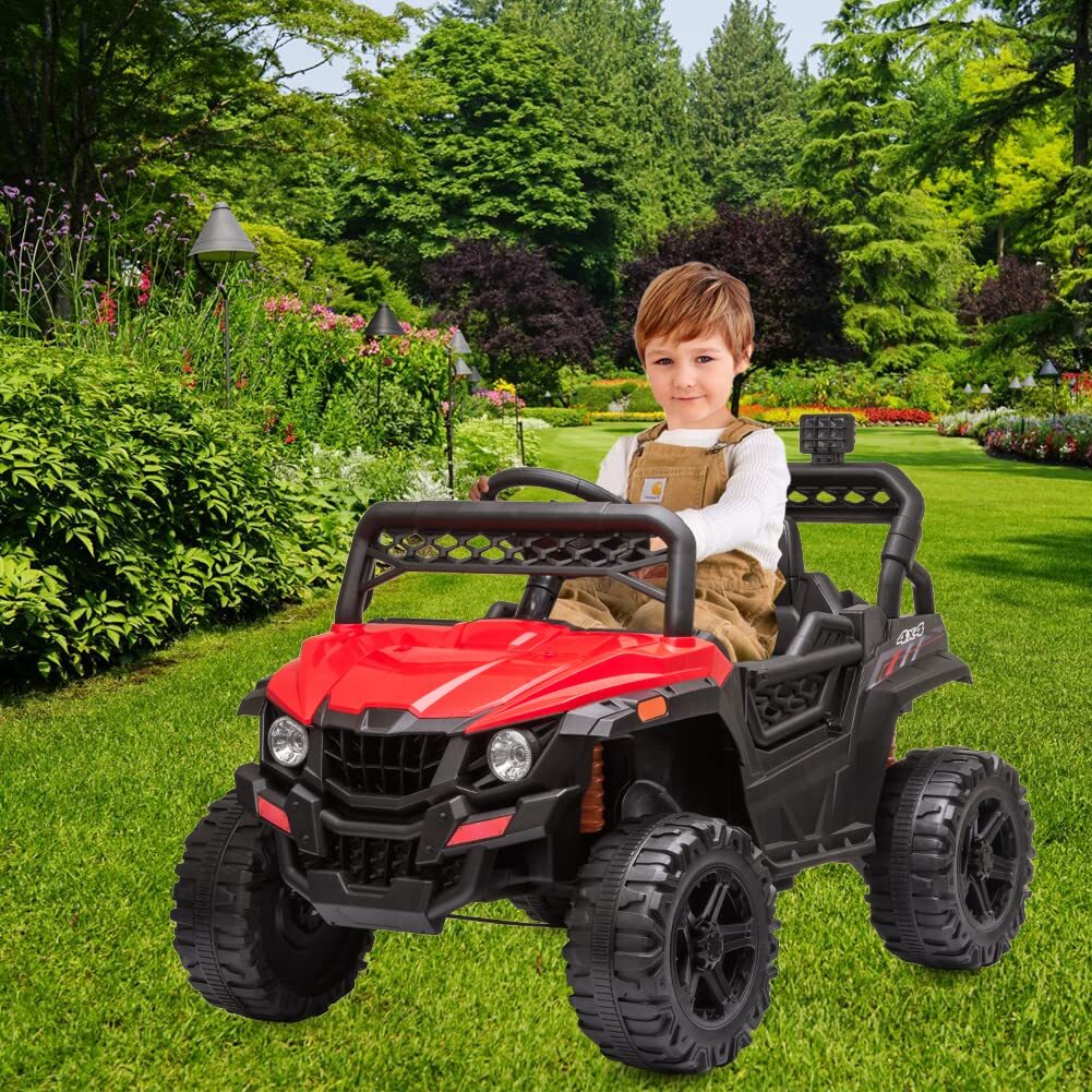 12V Kids Ride-On Truck with Parent Remote Control, LED Lights, and AUX Port - Image 8