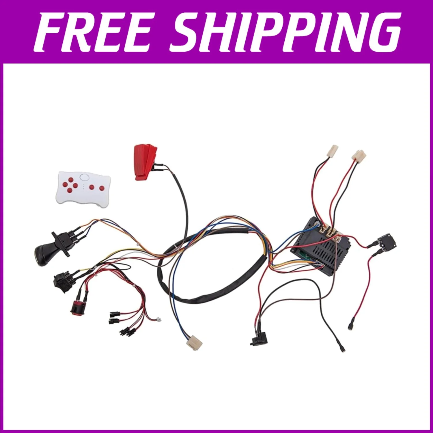 12V Kids Ride-On Car Upgrade Kit with Bluetooth Remote and Easy DIY Installation - Image 8