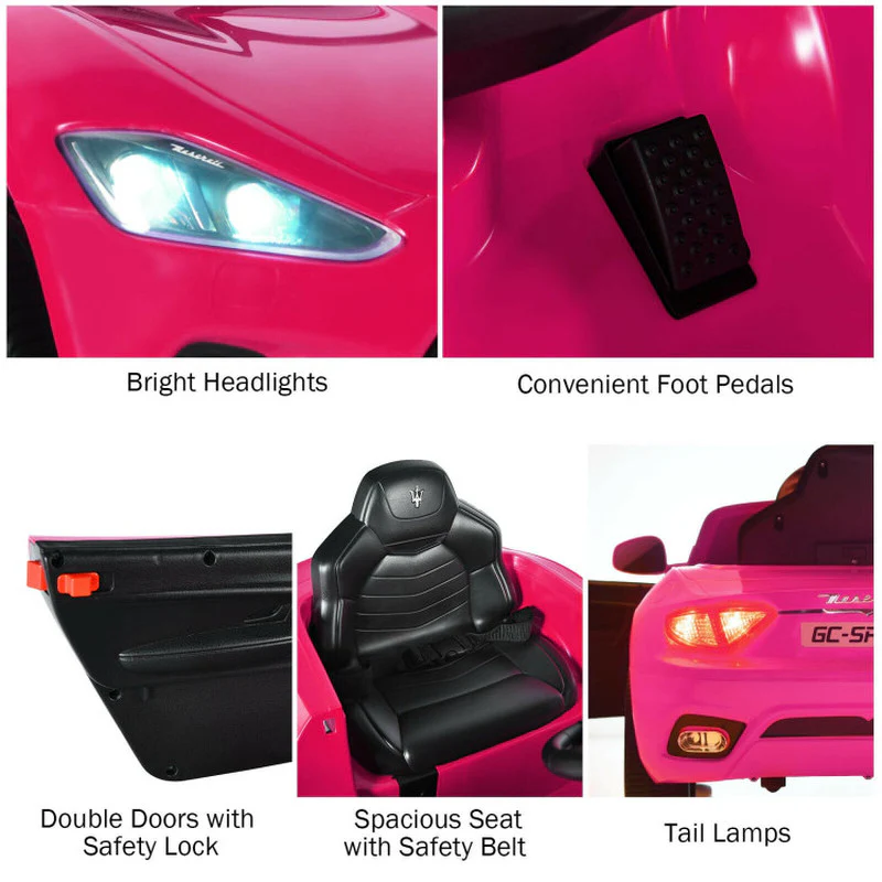 12V Kids Ride-On Car with Remote Control and LED Lights - Image 12