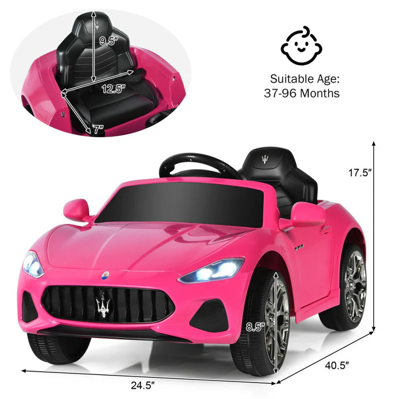12V Kids Ride-On Car with Remote Control and LED Lights - Image 5