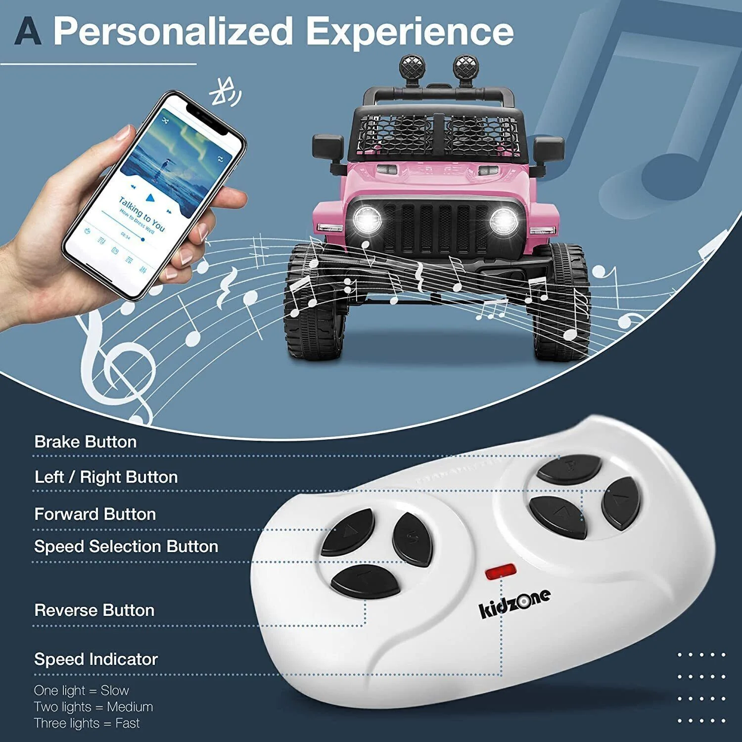 12V Kids Ride On Car with Remote Control, Bluetooth, and USB Connectivity - Image 28