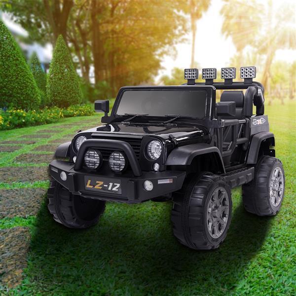 12V Kids Ride On Car with Remote Control - Rechargeable Battery, 4 mph Speed, Black - Image 7
