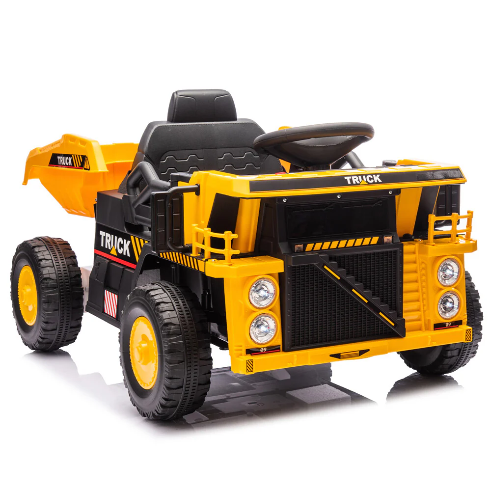 12V Kids Ride-On Dump Truck with Remote Control, Speeds 1.2-3.1 MPH, Toy for Ages 3-5 - Image 22