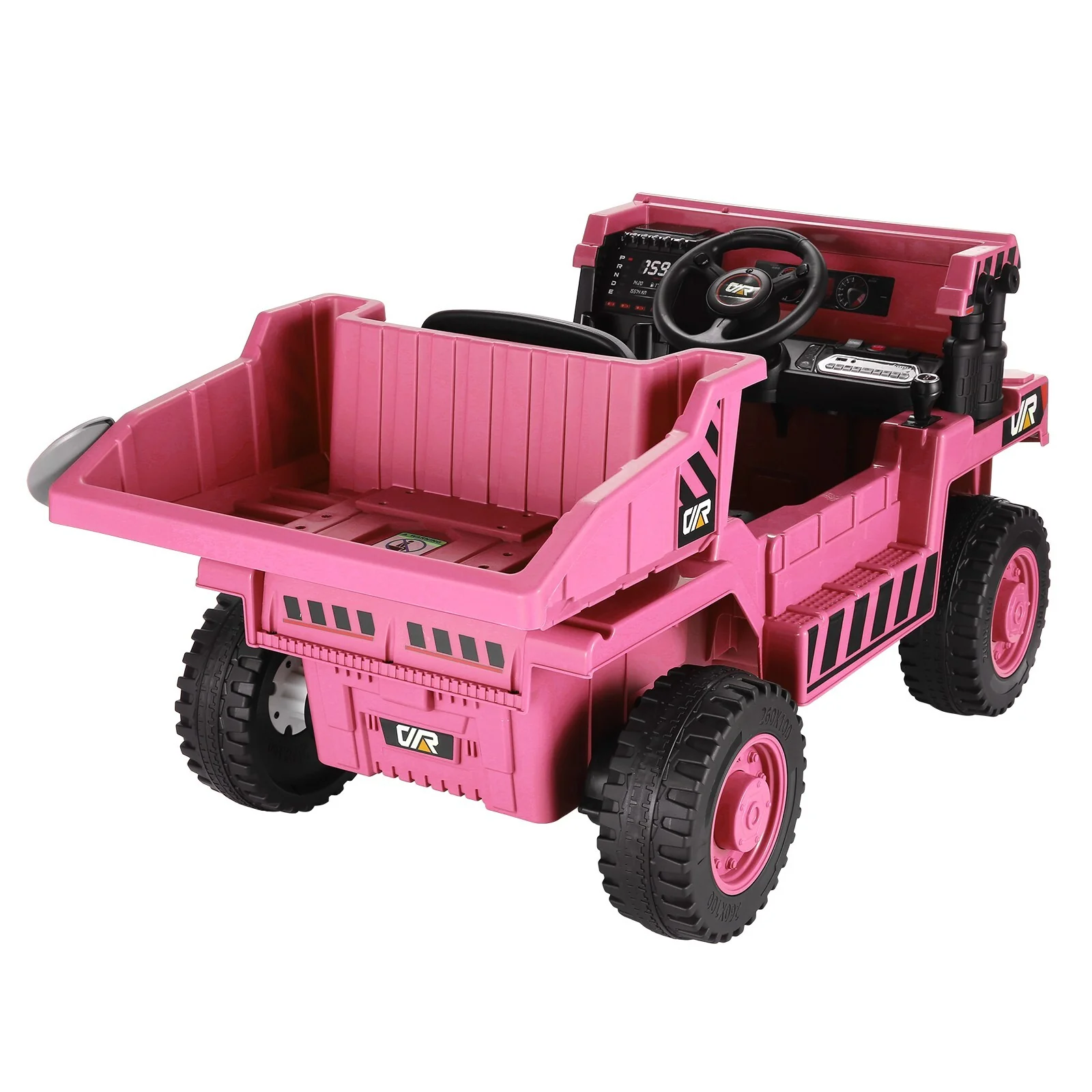 12V Kids Ride-On Dump Truck with Remote Control, Working Megaphone, and Sand Shovel - Image 8