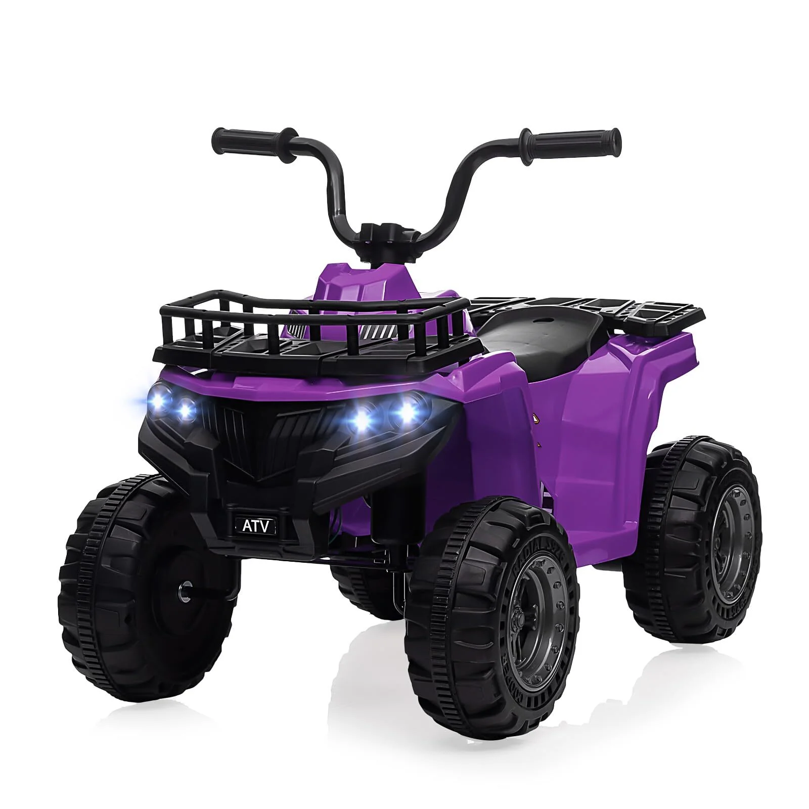 12V Kids Electric Ride-On 4-Wheeler ATV Quad with LED Lights and 1.8 MPH Speed - Image 3