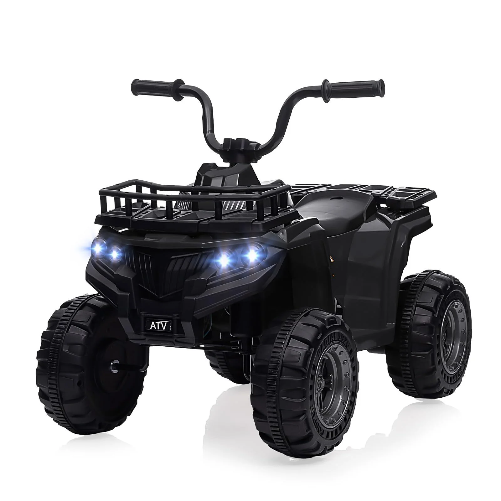 12V Kids Electric Ride-On 4-Wheeler ATV Quad with LED Lights and 1.8 MPH Speed - Image 2