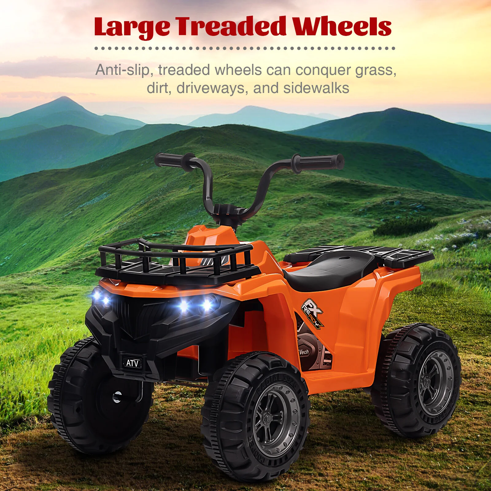 12V Kids Electric Ride-On 4-Wheeler ATV Quad with 1.8 MPH Max Speed - Image 15