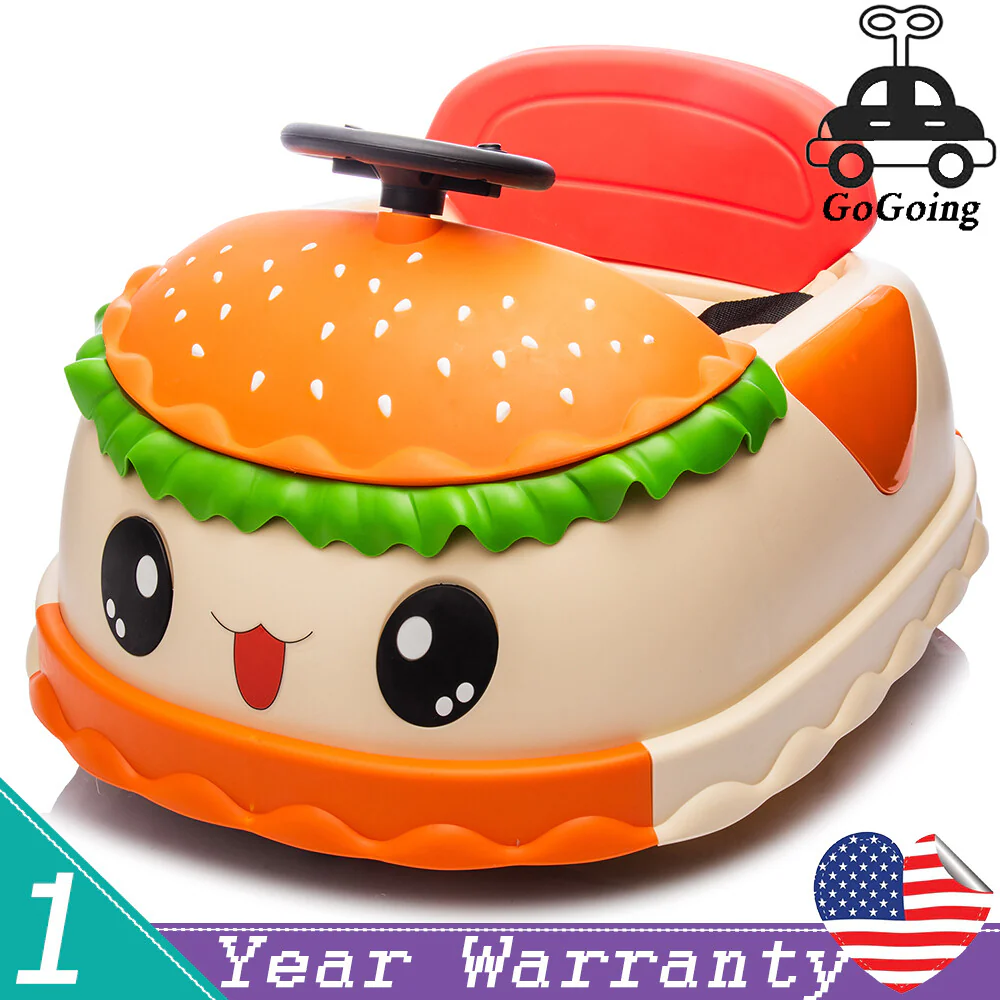 12V Kids Electric Ride-On Bumper Car with Parent Remote Control and 360-Degree Rotation for Ages 2-5