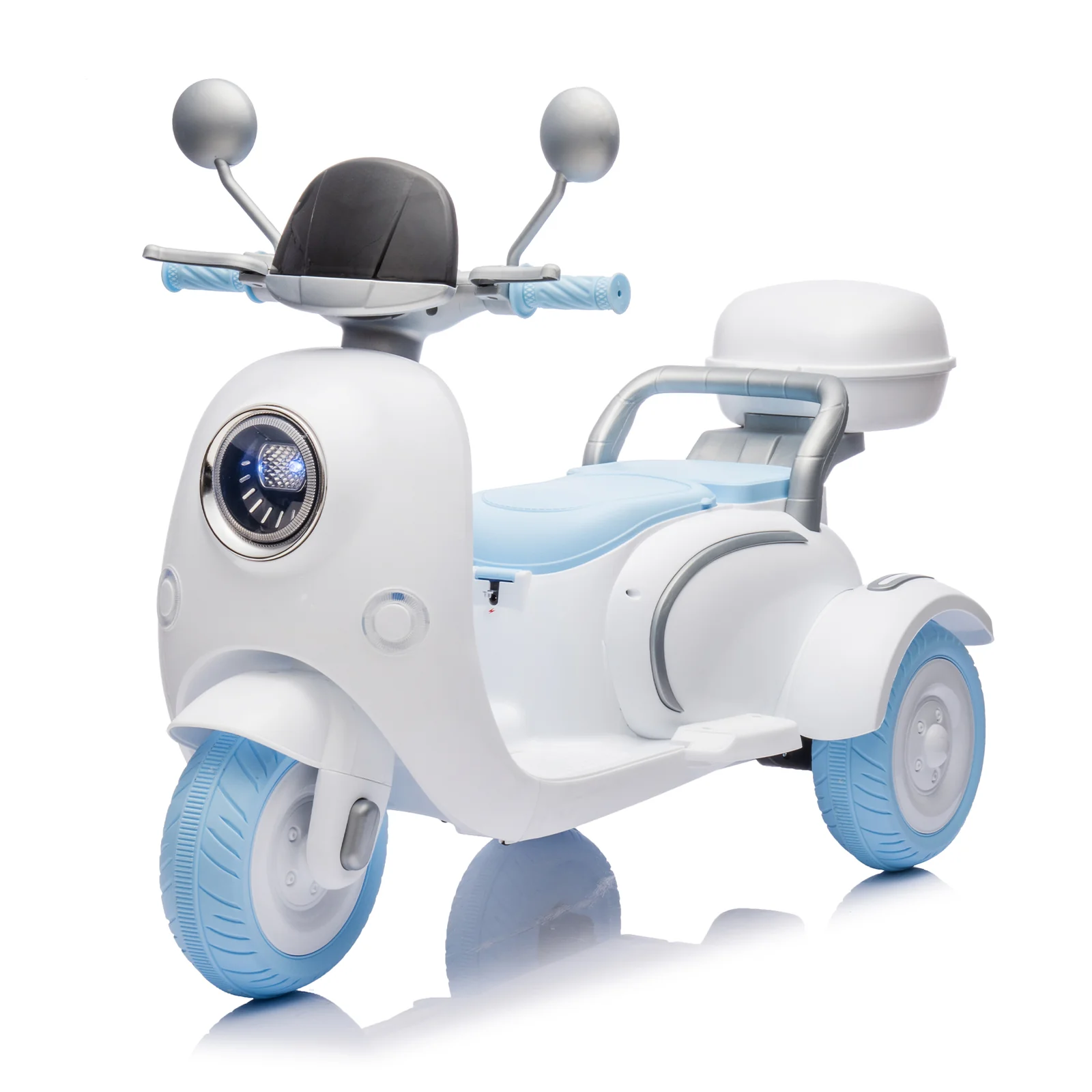 12V Kids Electric Ride-On Motorcycle Toy with 3 Wheels and Slow Start Safety Feature - Image 14