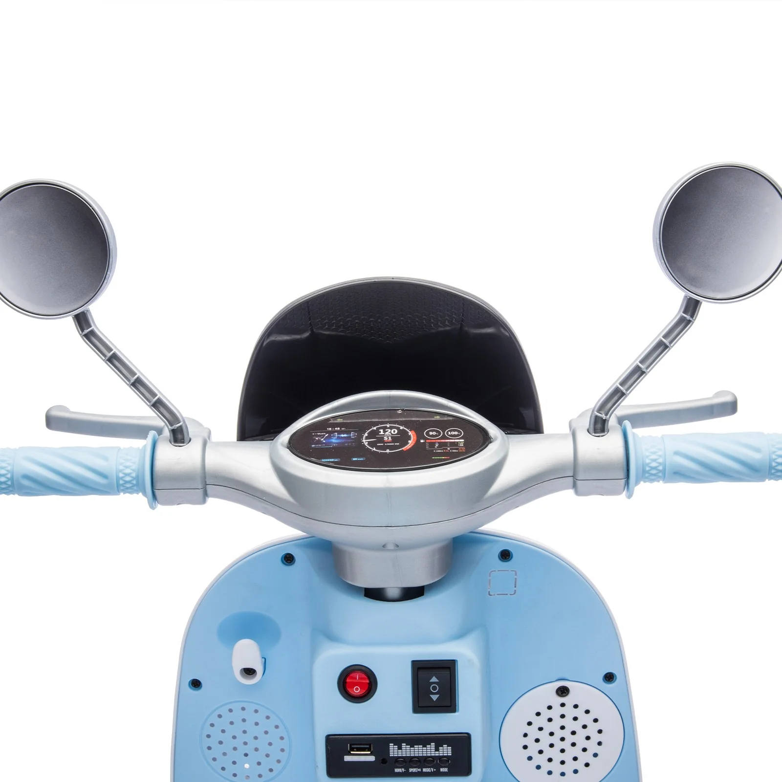 12V Kids Electric Ride-On Motorcycle Toy with 3 Wheels and Slow Start Safety Feature - Image 11