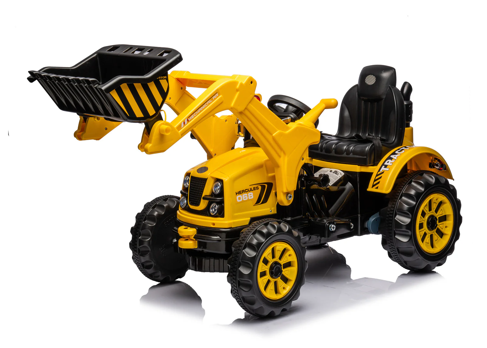 12V Battery-Powered Kids Ride-On Excavator Front Loader Construction Vehicle - Image 10