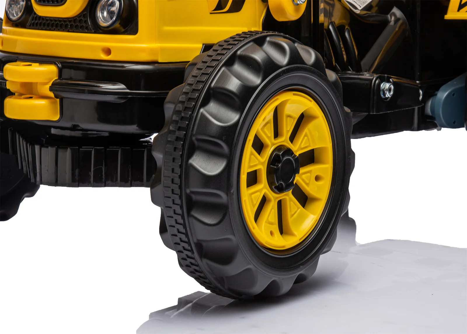 12V Battery-Powered Kids Ride-On Excavator Front Loader Construction Vehicle - Image 12
