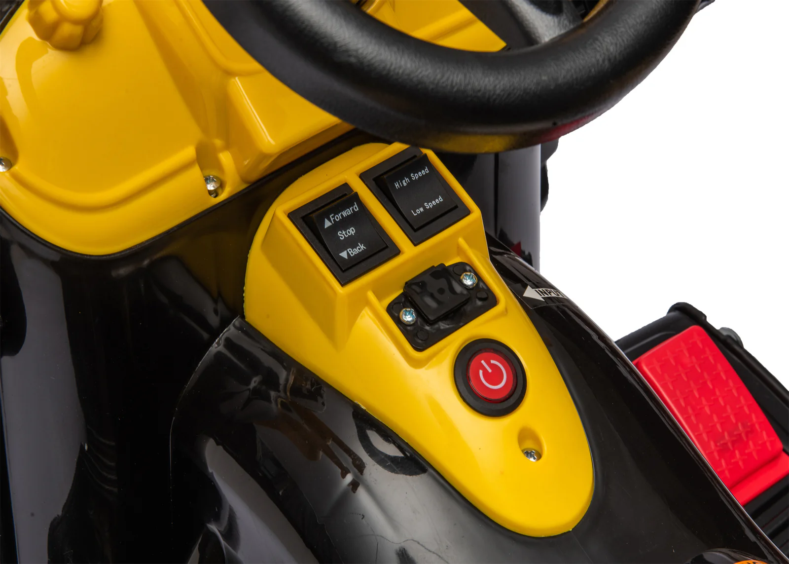 12V Battery-Powered Kids Ride-On Excavator Front Loader Construction Vehicle - Image 14