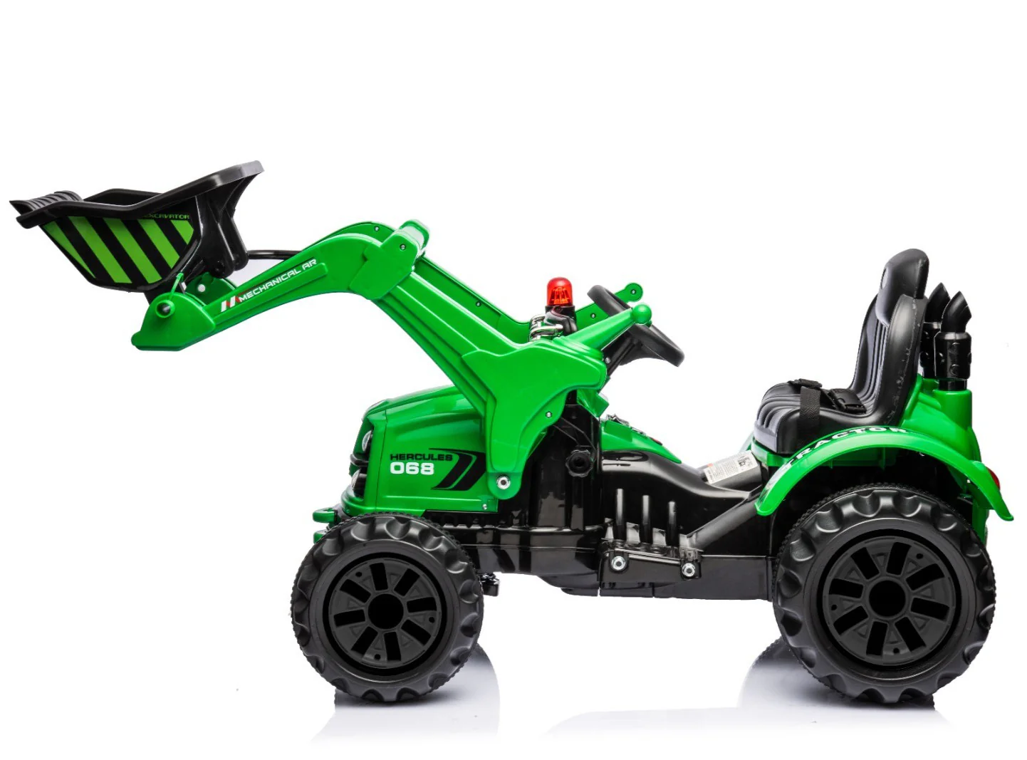 12V Kids Ride-On Excavator with Working Arm and Safety Belt - Image 13