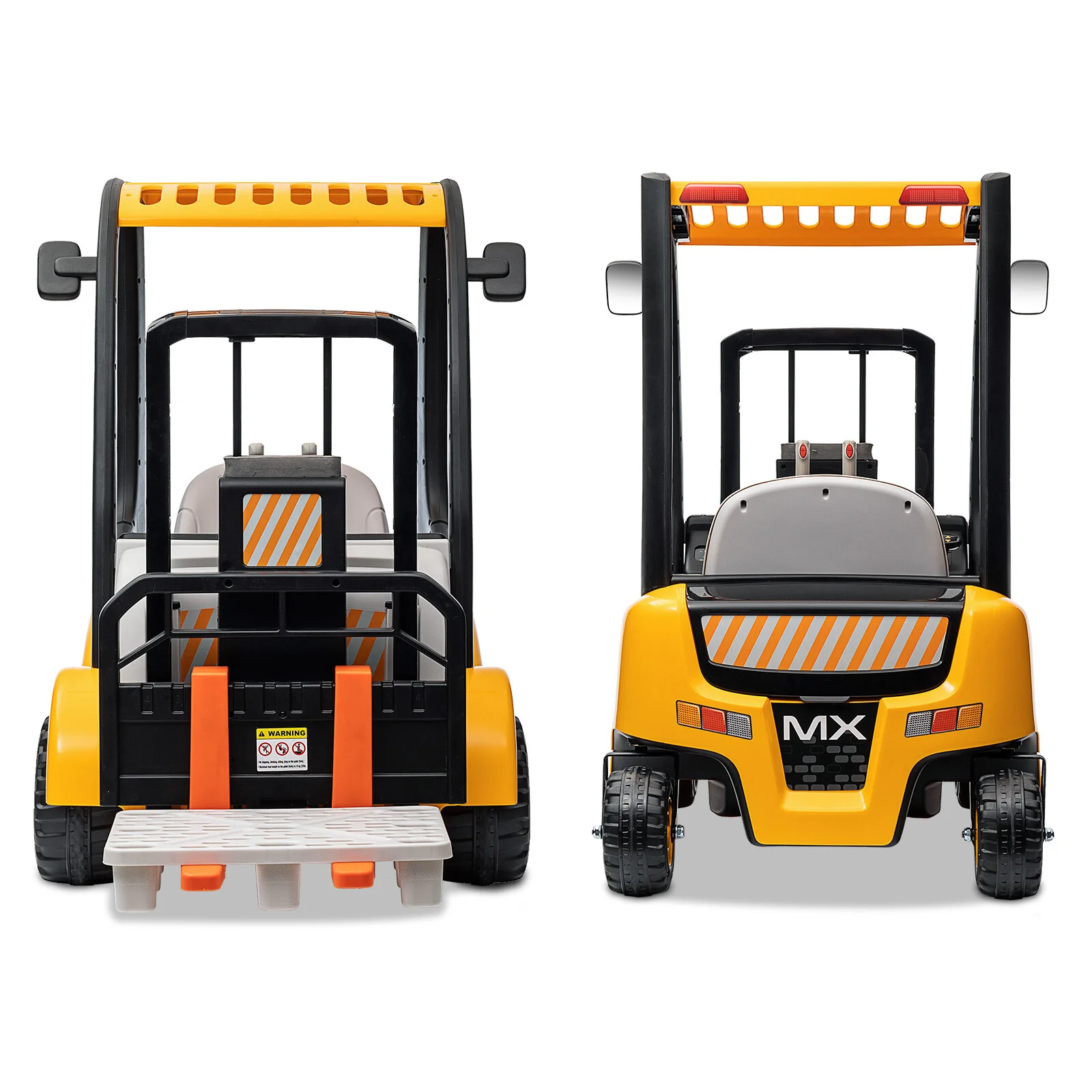 12V Kids Ride-On Forklift Battery Powered Toy with Liftable Fork and Pallet - Image 16