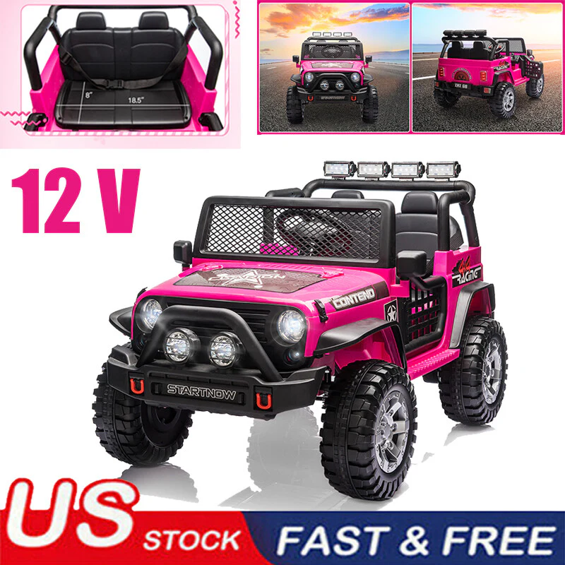 12V Electric Kids Ride On Jeep Car Toy Truck with Remote Control