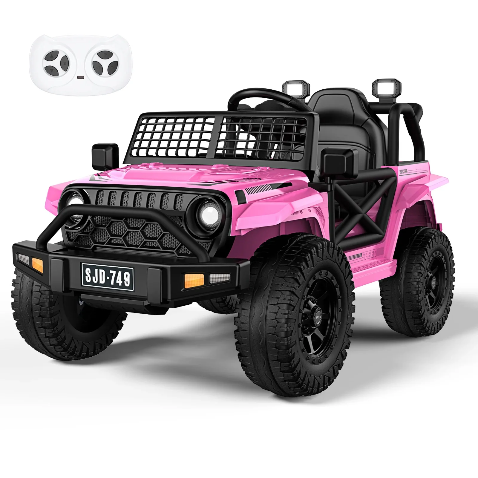12V Kids Electric Ride-On Jeep with 2.4G Remote Control and 3-Speed Settings - Image 6
