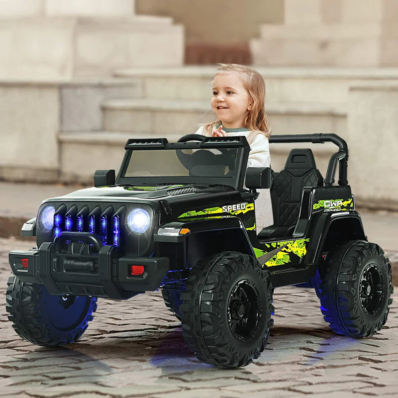 12V Kids Ride-On Jeep with Remote Control for Safe and Fun Outdoor Play - Image 2
